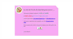 Desktop Screenshot of ecoleduchat-roubaix.info