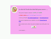 Tablet Screenshot of ecoleduchat-roubaix.info